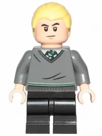 LEGO Draco Malfoy, Slytherin Sweater, Black Medium Legs minifigure