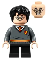 LEGO Harry Potter, Gryffindor Sweater with Crest, Black Short Legs minifigure