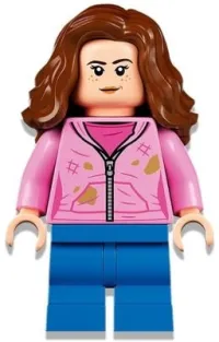 LEGO Hermione Granger, Bright Pink Jacket with Stains, Closed / Determined Mouth minifigure