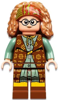 LEGO Professor Sybill Trelawney, Reddish Brown and Sand Green Robes minifigure