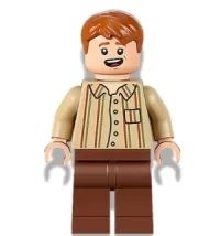 LEGO Fred Weasley, Tan Striped Shirt minifigure