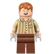 LEGO George Weasley, Tan Striped Shirt minifigure
