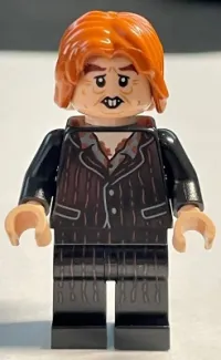 LEGO Peter Pettigrew (Wormtail), Black Suit, Light Nougat Hands minifigure
