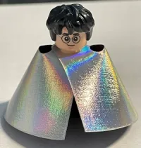 LEGO Harry Potter, Gryffindor Robe Open, Sweater, Shirt and Tie, Black Short Legs, Invisibility Cloak minifigure