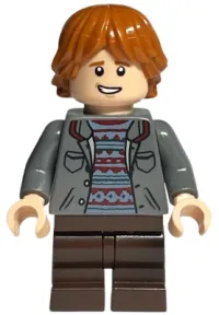 LEGO Ron Weasley, Dark Bluish Gray Jacket minifigure