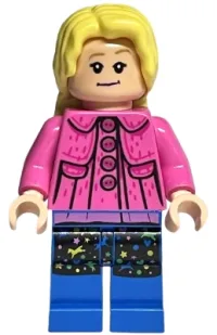 LEGO Luna Lovegood, Dark Pink Jacket, Long Hair minifigure