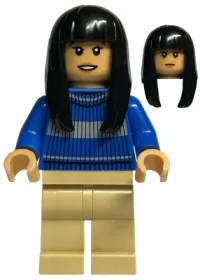 LEGO Cho Chang - Blue Ravenclaw Quidditch Sweater, Tan Legs minifigure