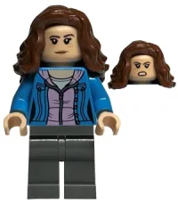 LEGO Hermione Granger - Dark Azure Jacket over Bright Pink Hoodie minifigure