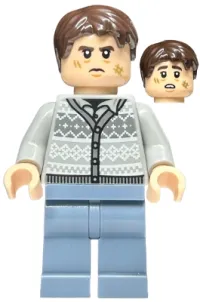 LEGO Neville Longbottom - Fair Isle Sweater, Sand Blue Legs minifigure