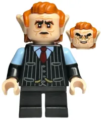 LEGO Goblin - Black Pinstripe Vest, Dark Orange Hair minifigure