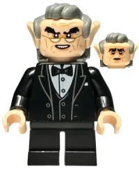 LEGO Goblin - Black Tuxedo, Dark Bluish Gray Hair, Glasses minifigure