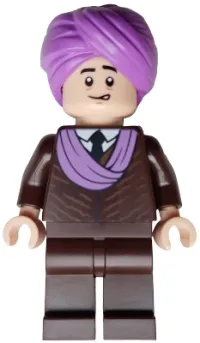 LEGO Professor Quirinus Quirrell - Dark Brown Robe, Medium Lavender Turban minifigure
