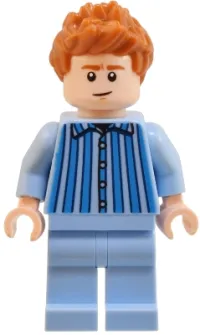 LEGO Percy Weasley - Bright Light Blue Striped Pyjamas minifigure