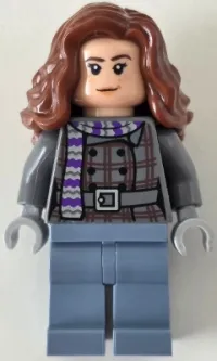 LEGO Hermione Granger - Dark Bluish Gray Jacket with Scarf minifigure
