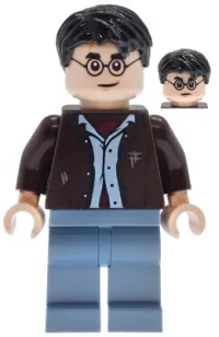 LEGO Harry Potter - Dark Brown Open Jacket, Sand Blue Legs minifigure