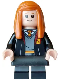 LEGO Ginny Weasley - Gryffindor Robe Open, Black Short Legs, Skirt minifigure