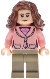 LEGO Hermione Granger - Warm Pink Jacket, Dark Tan Legs minifigure