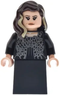 LEGO Narcissa Malfoy - Dress with Dark Silver Highlights, Black Skirt, Smile minifigure