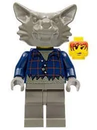 LEGO Werewolf, Dark Gray Head minifigure