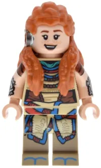 LEGO Aloy - Open Mouth Smile / Lopsided Closed Mouth minifigure