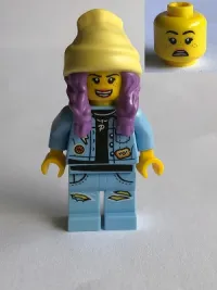 LEGO Parker L. Jackson - Denim Jacket with Beanie (Open Mouth Smile / Scared) minifigure
