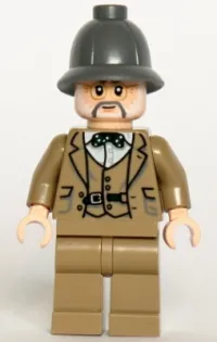 LEGO Professor Henry Jones Sr. - Dark Bluish Gray Pith Helmet minifigure