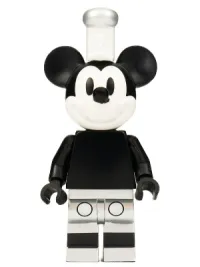 LEGO Mickey Mouse - Grayscale, Steamboat Willie minifigure