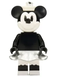 LEGO Minnie Mouse - Grayscale, Steamboat Willie minifigure