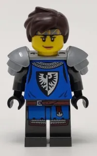 LEGO Black Falcon - Female, Flat Silver Shoulder Pads minifigure