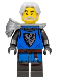 LEGO Black Falcon - Male, Flat Silver Shoulder Pad minifigure