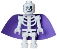 LEGO Skeleton - Standard Skull, Bent Arms Vertical Grip, Holographic Cape (Kildar the Wizard) minifigure