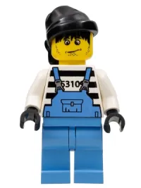 LEGO Xtreme Stunts Brickster Henchman with Medium Blue Overalls #2 minifigure