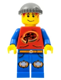LEGO Xtreme Stunts Pepper Roni, Dark Bluish Gray Knit Cap minifigure