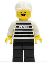 LEGO Police - Jailbreak Joe, Black Legs with White Cap minifigure