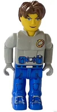 LEGO Jack Stone - Gray Jacket, Blue legs minifigure