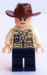 LEGO Vet - Hat Fedora, Scowl minifigure