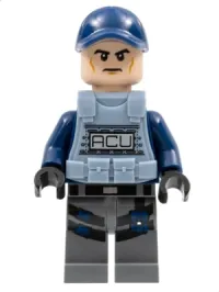 LEGO ACU Trooper - Vest, Cap, Male, Light Nougat Head minifigure