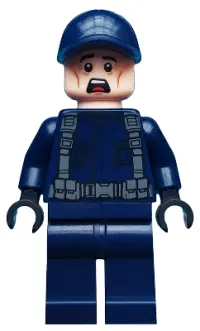 LEGO Guard, Ball Cap, Scared Face minifigure
