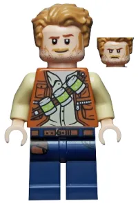 LEGO Owen Grady - Lime Canisters minifigure