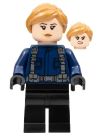 LEGO Guard, Female, Dark Tan Hair minifigure
