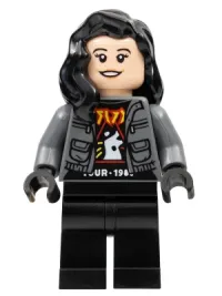 LEGO Zia Rodriguez, Dark Bluish Gray Jacket minifigure
