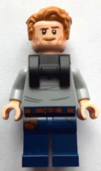 LEGO Owen Grady - Open Neck Shirt, Neck Bracket minifigure
