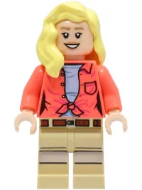 LEGO Dr. Ellie Sattler - Coral Shirt, Hair over Shoulder minifigure