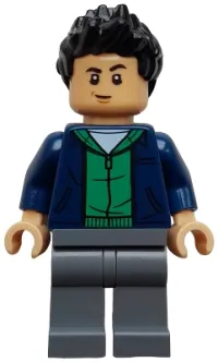 LEGO Kenji - Dark Blue Jacket, Green Hoodie, Dark Bluish Gray Legs minifigure