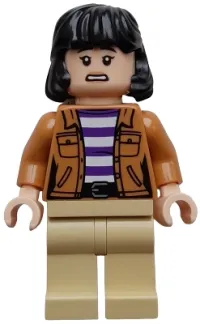 LEGO Yaz - Medium Nougat Jacket, Tan Legs minifigure