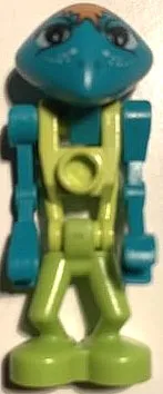 LEGO Life on Mars (LoM) Martian - Altair - Medium Lime Torso minifigure