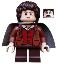 LEGO Frodo Baggins - Dark Bluish Gray Cape minifigure