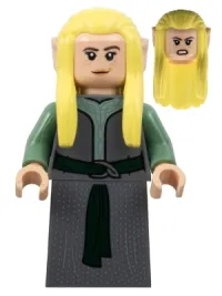 LEGO Rivendell Elf - Female, Dark Bluish Gray Robe minifigure