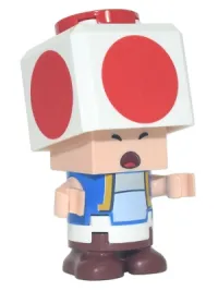 LEGO Toad - Scared minifigure