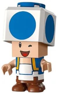 LEGO Blue Toad - Winking minifigure